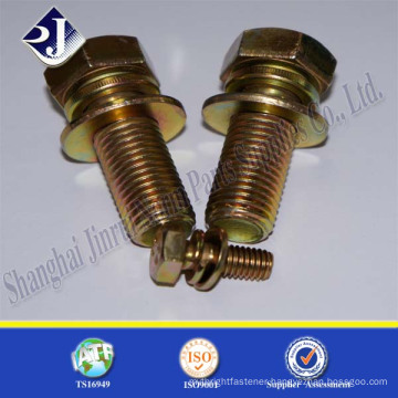 Class 8.8 hex bolt and washer assembly